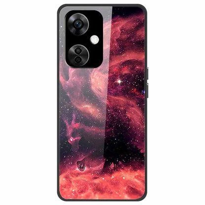For OnePlus Nord CE3 5G Pattern Case TPU Tempered Glass Shockproof Phone Cover