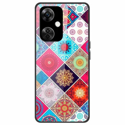For OnePlus Nord CE3 5G Pattern Case TPU Tempered Glass Shockproof Phone Cover