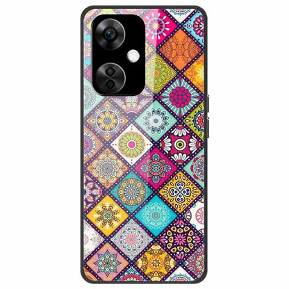 For OnePlus Nord CE3 5G Pattern Case TPU Tempered Glass Shockproof Phone Cover
