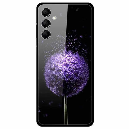 For Samsung Galaxy M14 5G Case Anti-Scratch Tempered Glass Pattern Phone Cover