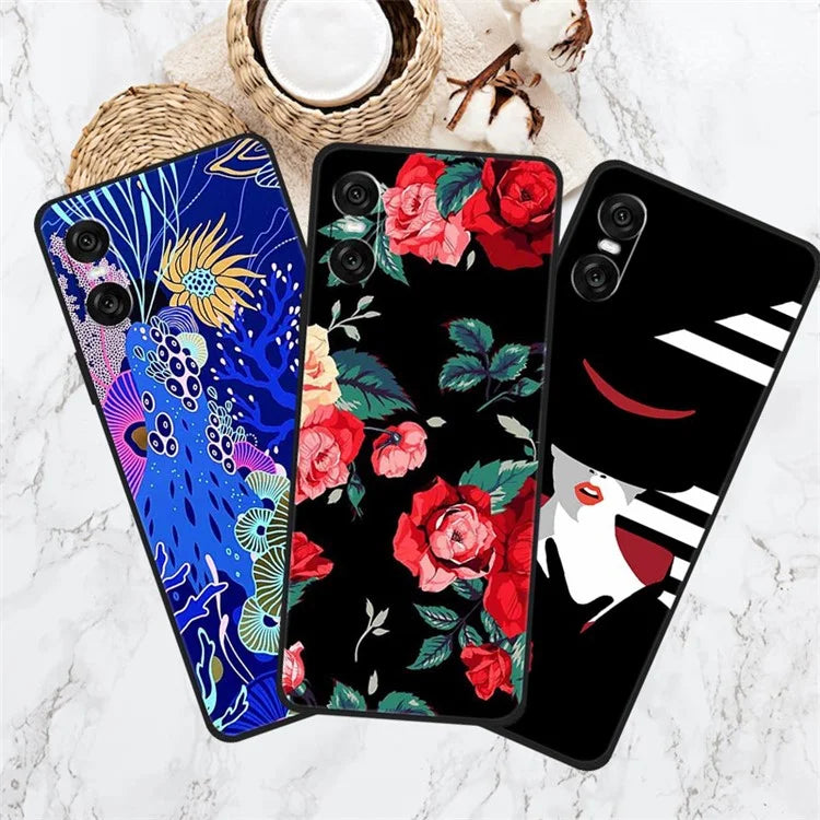 For Sony Xperia 10 VI Case Pattern Printing Soft TPU Cell Phone Cover
