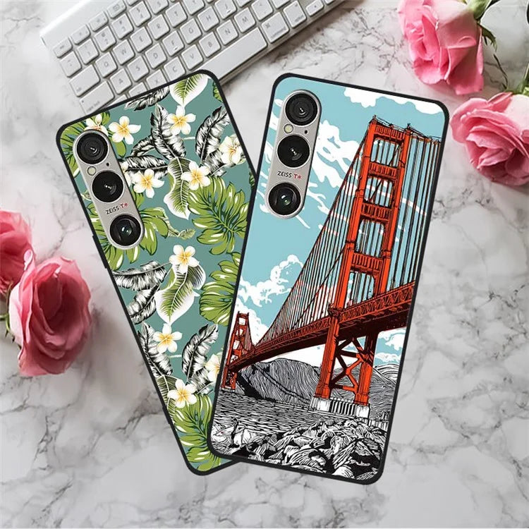 For Sony Xperia 1 VI Case Pattern Printing Soft TPU Cell Phone Cover