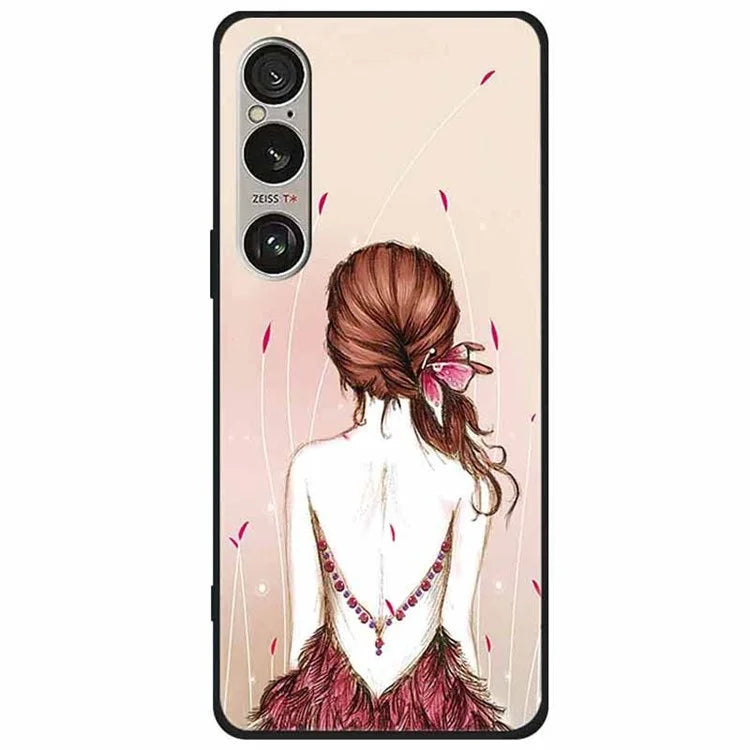 For Sony Xperia 1 VI Case Pattern Printing Soft TPU Cell Phone Cover