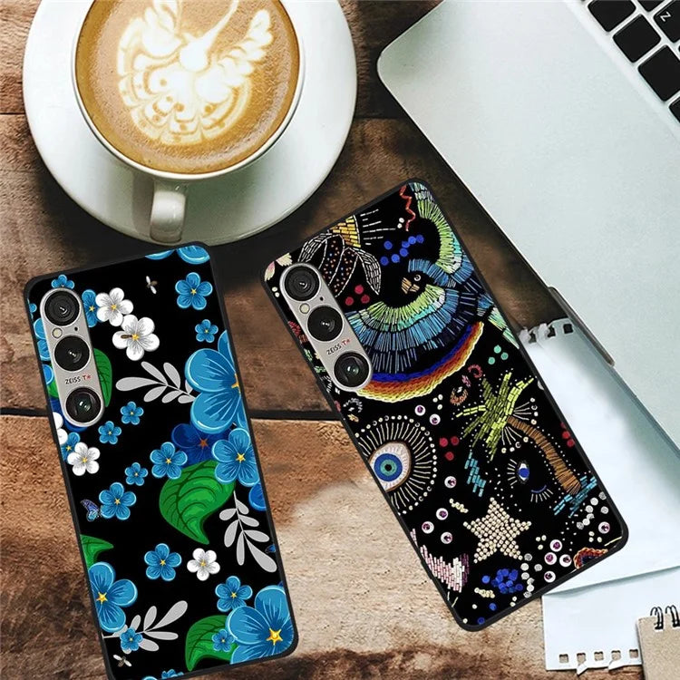 For Sony Xperia 1 VI Case Pattern Printing Soft TPU Cell Phone Cover