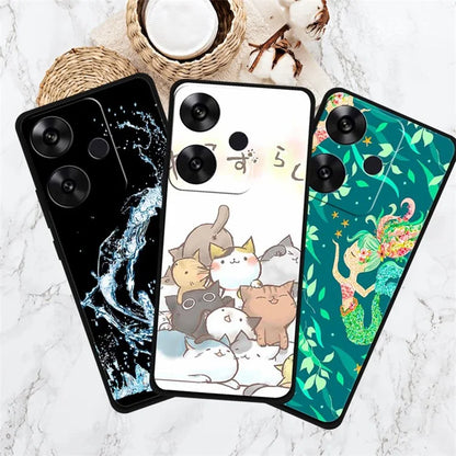 For Xiaomi Poco F6 5G / Redmi Turbo 3 5G Case Pattern Printing Soft TPU Cell Phone Cover