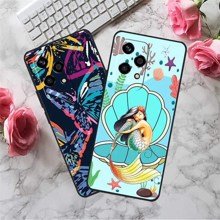 For Honor 200 Lite Case Pattern Printing Soft TPU Cell Phone Cover
