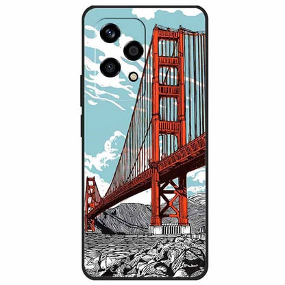 For Honor 200 Lite Case Pattern Printing Soft TPU Cell Phone Cover
