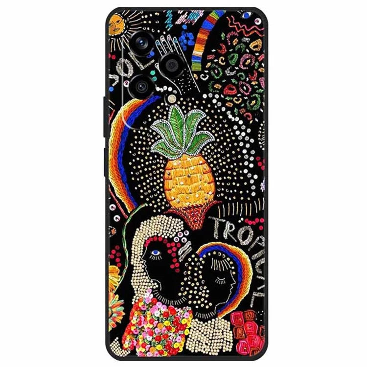 For Honor 200 Lite Case Pattern Printing Soft TPU Cell Phone Cover