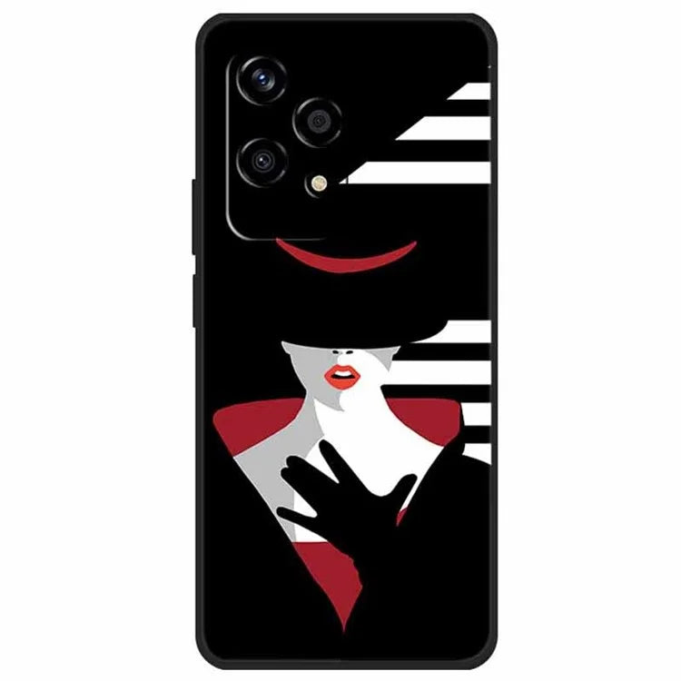 For Honor 200 Lite Case Pattern Printing Soft TPU Cell Phone Cover