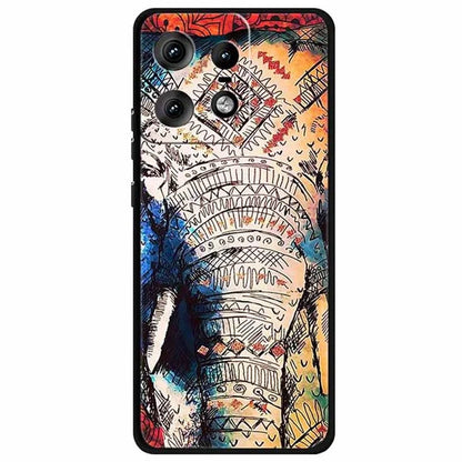 For Motorola Edge 50 Pro 5G Case Pattern Printing Soft TPU Cell Phone Cover