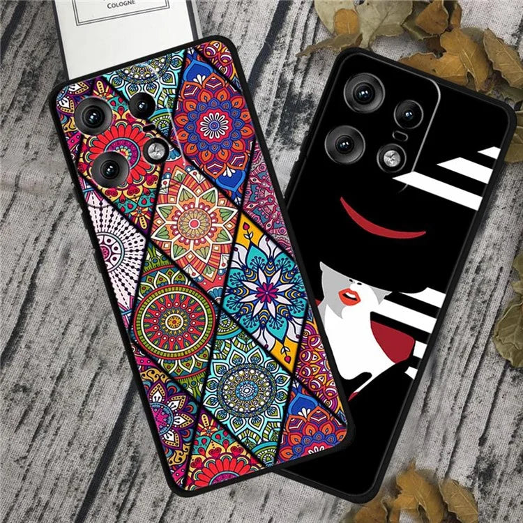 For Motorola Edge 50 Pro 5G Case Pattern Printing Soft TPU Cell Phone Cover