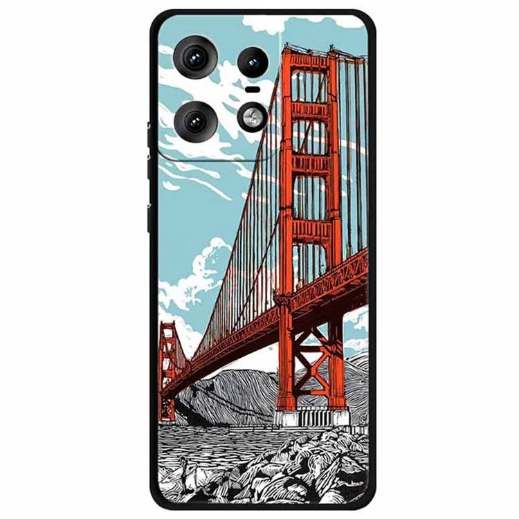 For Motorola Edge 50 Pro 5G Case Pattern Printing Soft TPU Cell Phone Cover