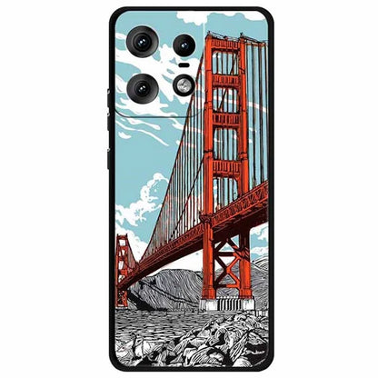 For Motorola Edge 50 Pro 5G Case Pattern Printing Soft TPU Cell Phone Cover