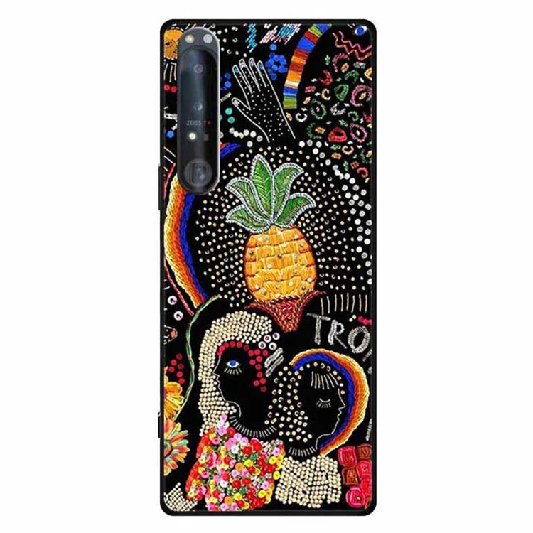 For Sony Xperia 1 IV 5G Case Pattern Printing Soft TPU Cell Phone Cover