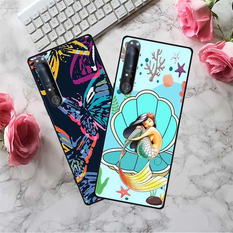 For Sony Xperia 1 IV 5G Case Pattern Printing Soft TPU Cell Phone Cover