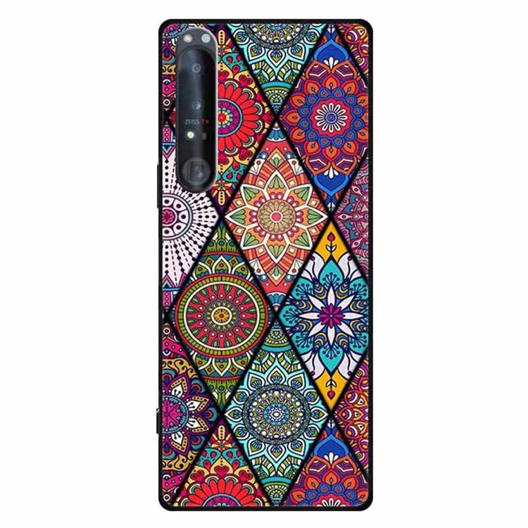 For Sony Xperia 1 IV 5G Case Pattern Printing Soft TPU Cell Phone Cover