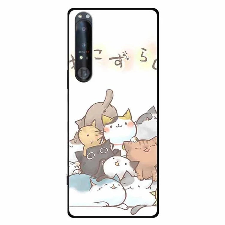 For Sony Xperia 1 IV 5G Case Pattern Printing Soft TPU Cell Phone Cover