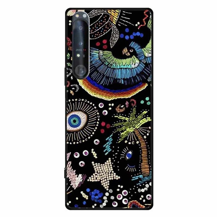 For Sony Xperia 1 IV 5G Case Pattern Printing Soft TPU Cell Phone Cover