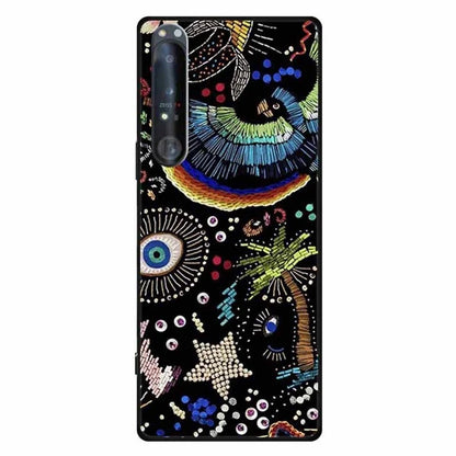 For Sony Xperia 1 IV 5G Case Pattern Printing Soft TPU Cell Phone Cover