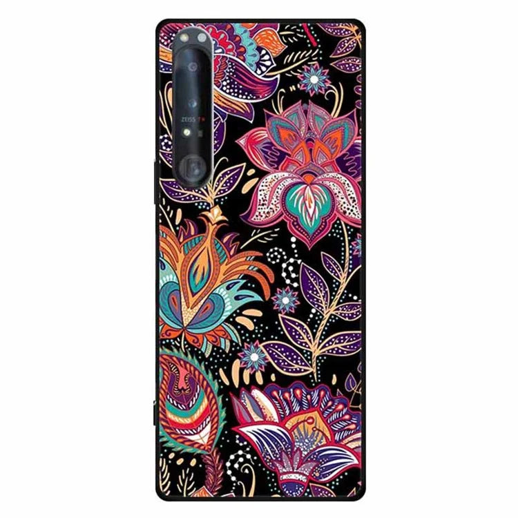 For Sony Xperia 1 IV 5G Case Pattern Printing Soft TPU Cell Phone Cover
