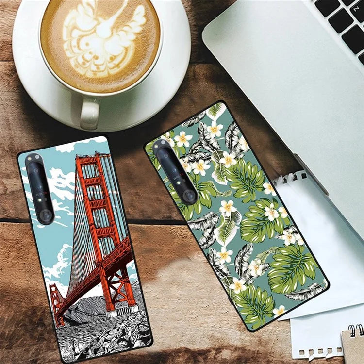 For Sony Xperia 1 IV 5G Case Pattern Printing Soft TPU Cell Phone Cover