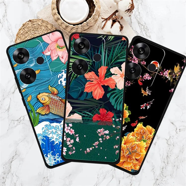 For Xiaomi Redmi Turbo 3 5G / Poco F6 5G Case Stylish Pattern Soft TPU Phone Cover