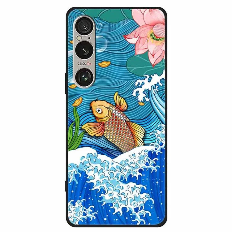 For Sony Xperia 1 VI Case Pattern Printing Anti-Scratch TPU Phone Cover