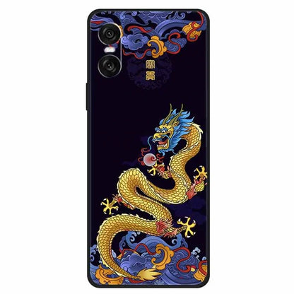 For Sony Xperia 10 VI Case Unique Pattern Printed TPU Anti-Drop Cell Phone Cover