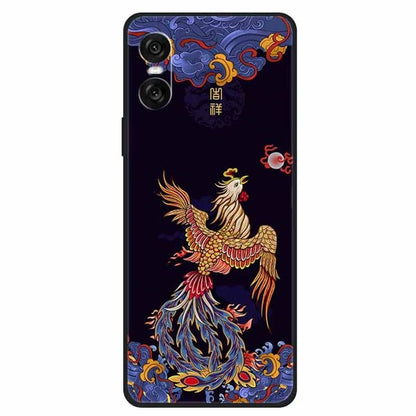 For Sony Xperia 10 VI Case Unique Pattern Printed TPU Anti-Drop Cell Phone Cover