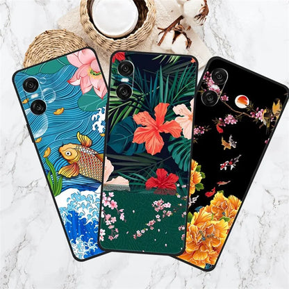 For Sony Xperia 10 VI Case Unique Pattern Printed TPU Anti-Drop Cell Phone Cover
