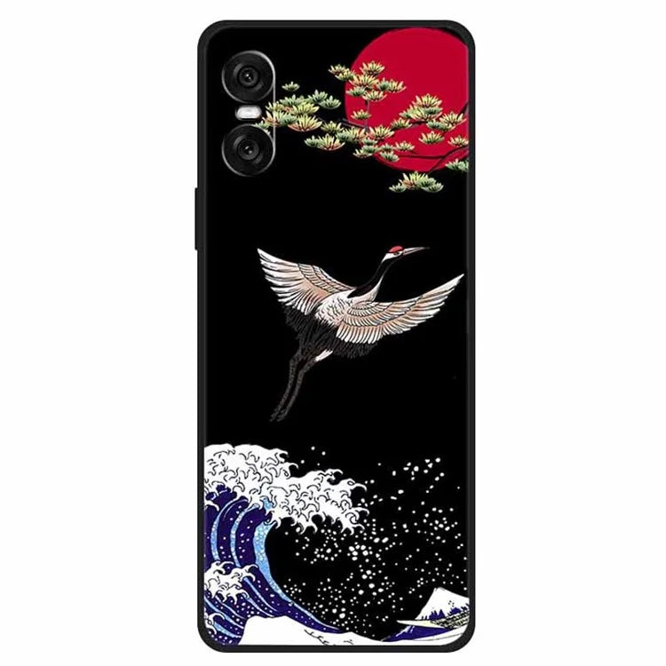 For Sony Xperia 10 VI Case Unique Pattern Printed TPU Anti-Drop Cell Phone Cover