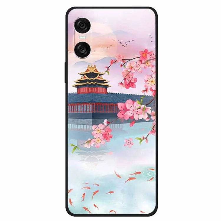 For Sony Xperia 10 VI Case Unique Pattern Printed TPU Anti-Drop Cell Phone Cover