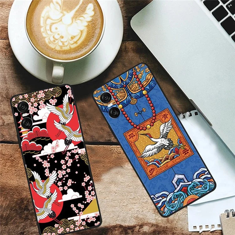 For Sony Xperia 10 VI Case Unique Pattern Printed TPU Anti-Drop Cell Phone Cover