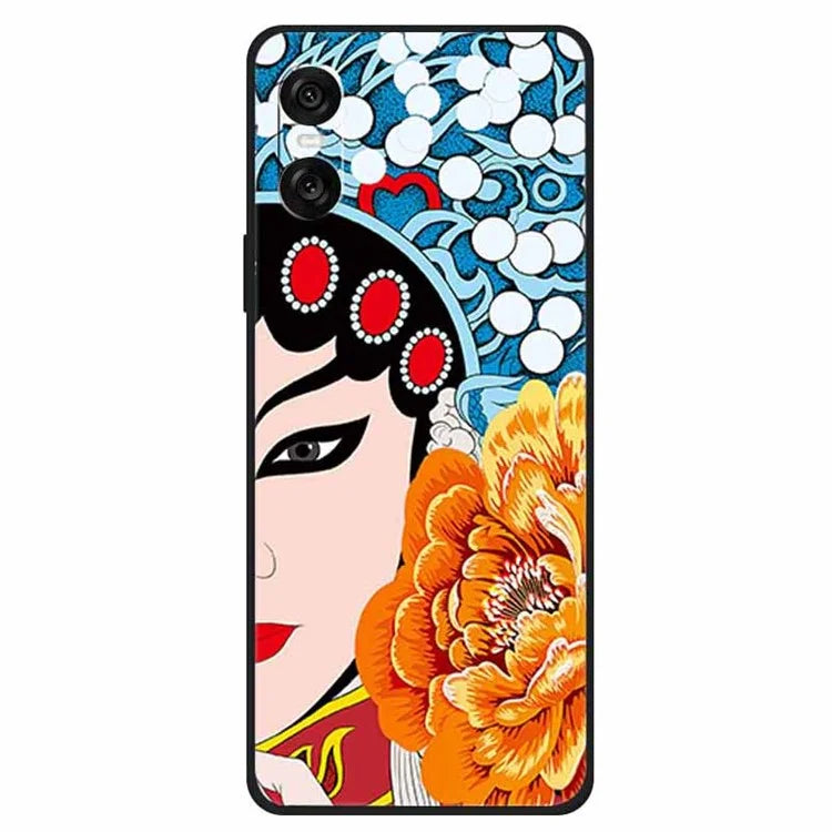 For Sony Xperia 10 VI Case Unique Pattern Printed TPU Anti-Drop Cell Phone Cover