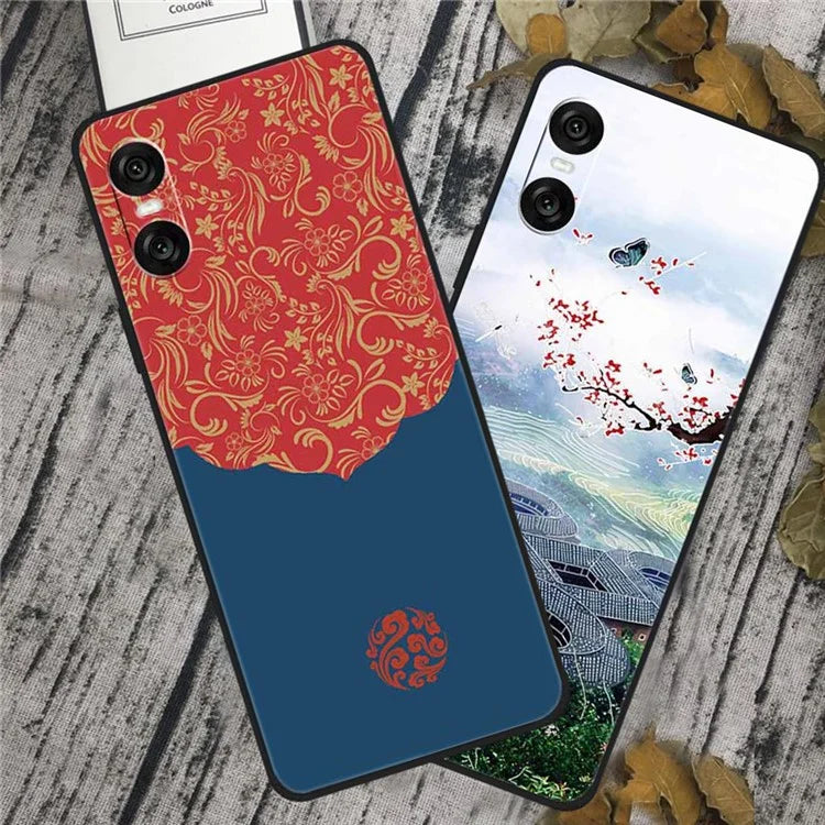 For Sony Xperia 10 VI Case Unique Pattern Printed TPU Anti-Drop Cell Phone Cover