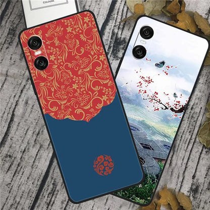 For Sony Xperia 10 VI Case Unique Pattern Printed TPU Anti-Drop Cell Phone Cover