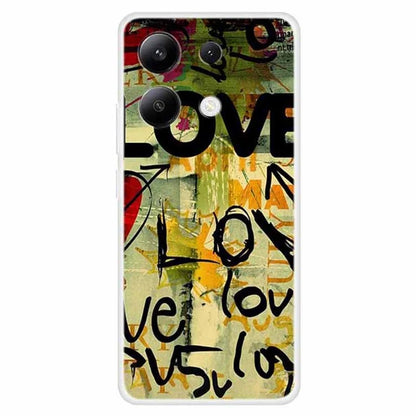 For Xiaomi Redmi Note 13 4G Case TPU Pattern Printed Drop-proof Phone Cover