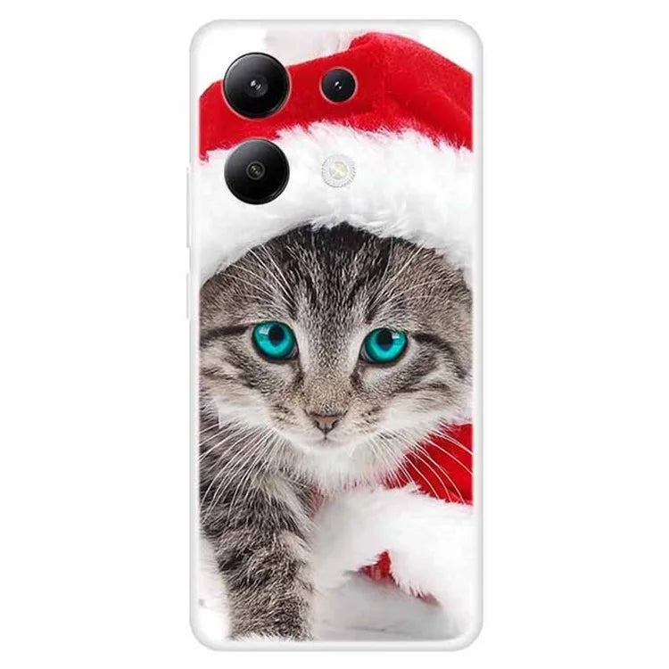 For Xiaomi Redmi Note 13 4G Case TPU Pattern Printed Drop-proof Phone Cover