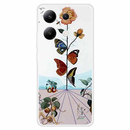 For Xiaomi Redmi Note 13 4G Case TPU Pattern Printed Drop-proof Phone Cover