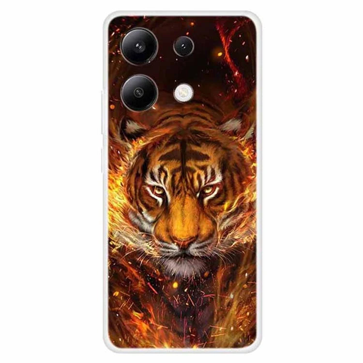 For Xiaomi Redmi Note 13 4G Case TPU Pattern Printed Drop-proof Phone Cover