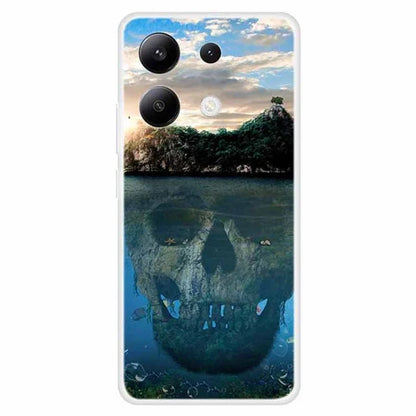 For Xiaomi Redmi Note 13 4G Case TPU Pattern Printed Drop-proof Phone Cover