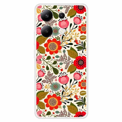 For Xiaomi Redmi Note 13 4G Case TPU Pattern Printed Drop-proof Phone Cover