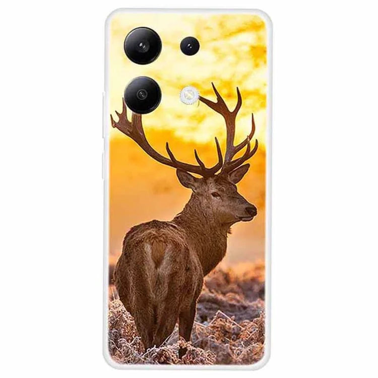 For Xiaomi Redmi Note 13 4G TPU Phone Case Pattern Printing Soft Protective Cover
