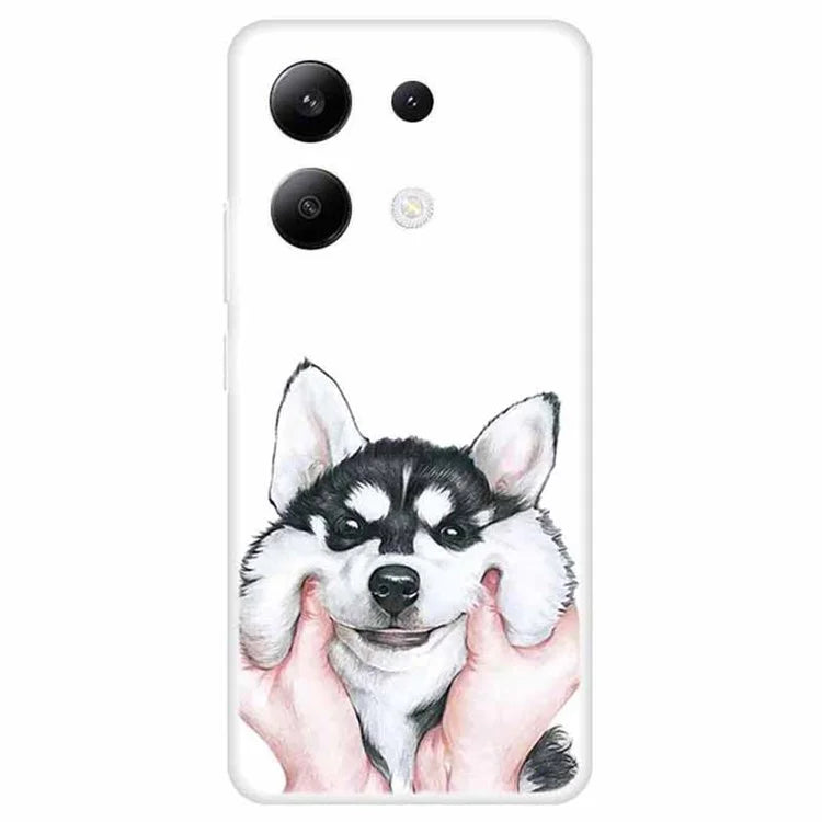 For Xiaomi Redmi Note 13 4G TPU Case Pattern Printing Anti-drop Phone Back Cover