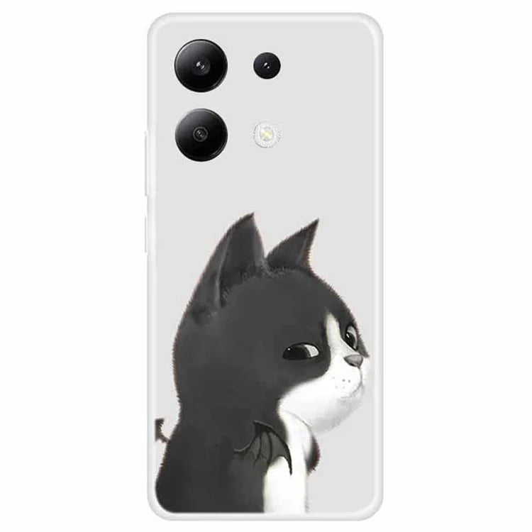 For Xiaomi Redmi Note 13 4G TPU Case Pattern Printing Anti-drop Phone Back Cover