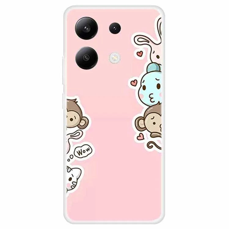 For Xiaomi Redmi Note 13 4G TPU Case Pattern Printing Anti-drop Phone Back Cover