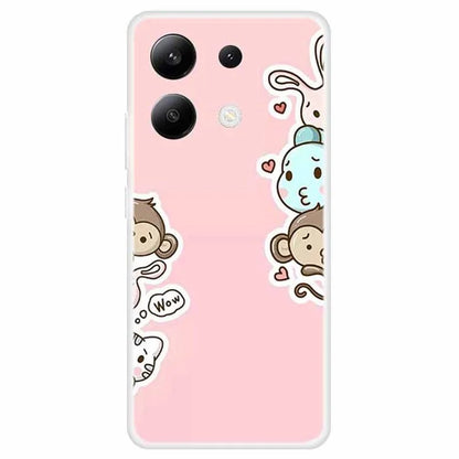 For Xiaomi Redmi Note 13 4G TPU Case Pattern Printing Anti-drop Phone Back Cover