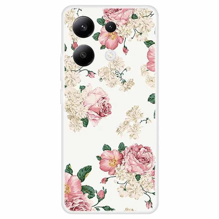 For Xiaomi Redmi Note 13 4G Case TPU Pattern Printing Anti-Fall Phone Cover