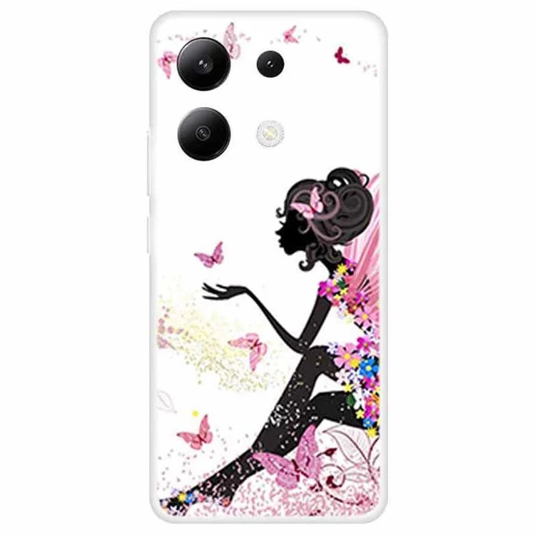 For Xiaomi Redmi Note 13 4G Case TPU Pattern Printing Anti-Fall Phone Cover