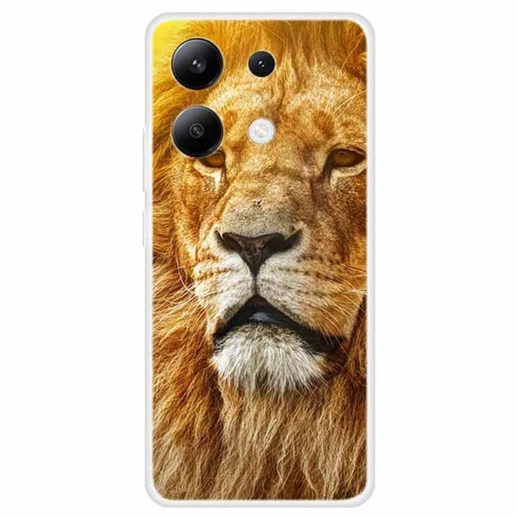 For Xiaomi Redmi Note 13 4G Case TPU Pattern Printing Anti-Fall Phone Cover